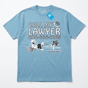 Market Blue "Call My Lawyer" Graphic Tee - Short Sleeve XXL